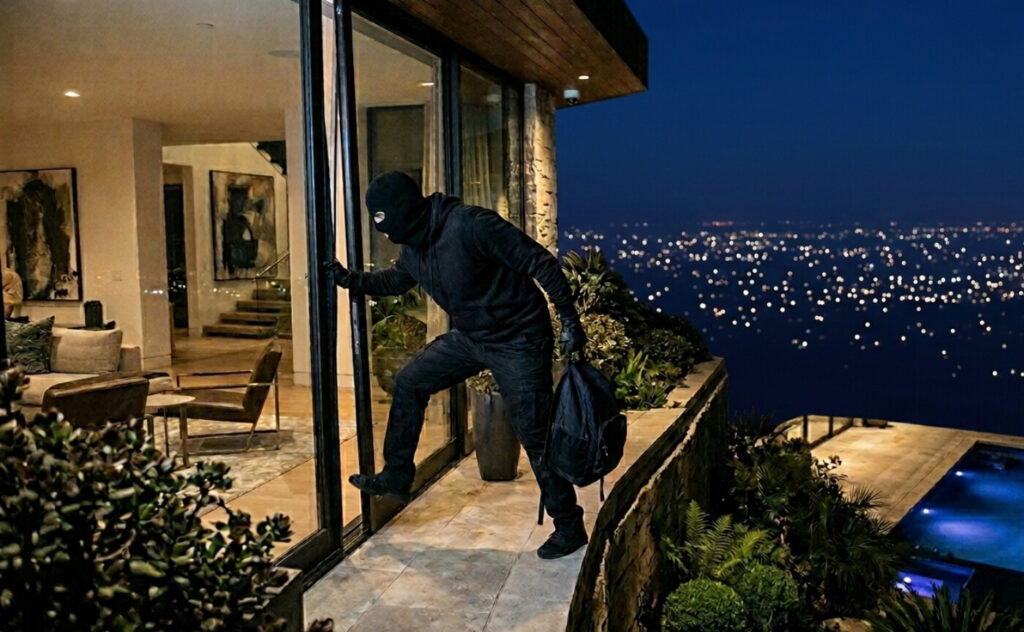 Eigenheime von Prominenten stehen bei Einbrechern hoch im Kurs. Durch die öffentliche Präsenz sind oft auch ihre Vermögenswerte und Aufenthaltsorte bekannt. Das macht sie zu attraktiven Ziele | Bildquelle: erstellt mit Gemini von Bastian Hebbeln